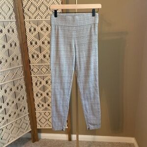 TRF Zara Pull On Pants Size Small Grey Plaid‎